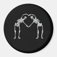 Two Skeleton Hearts Hands Classic Magnet