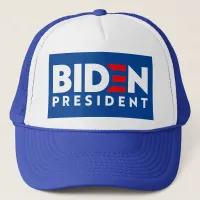 Biden for President White & Red Text Slogan, ZSSG Trucker Hat