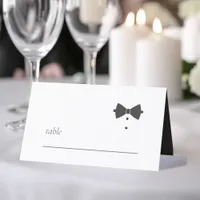 Tailored Black Tie Wedding ID1090 Place Card