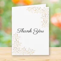 Fall Maple Leaves Sympathy Thank You