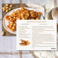 Peanut Brittle Recipe  Postcard