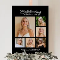 Celebrating Beautiful Life Photo Collage Memorial Foam Board