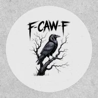 F-Caw-F Funny Raven Crow Spooky Season Halloween V Patch