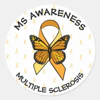 MS Multiple Sclerosis Awareness Butterfly Sticker