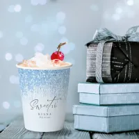 Sparkles Sweet Sixteen Blue ID912 Paper Cups