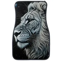 Celestial Lion Night Sky Ai Art Car Floor Mat