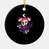 Whimsigothic Mushrooms Classic Ceramic Ornament