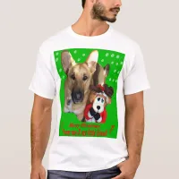 Christmas German Shepherd & Toy Reindeer Unisex T-Shirt