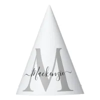 Personalize Monogram Initial Name Party Hat