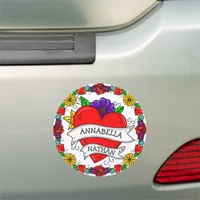 Romantic Couple's Gift | Wedding Car Car Magnet