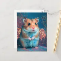 Adorable Hamster Dragon Postcard