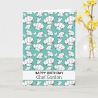 Chef and Foodie Happy Birthday Culinary School Card