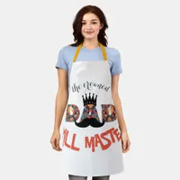 The Crowned Grill Master: Geometric Letters Apron