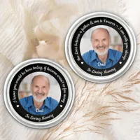 Modern Wedding Memorial Father Son 2 Photo Groom  Cufflinks