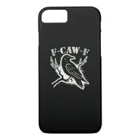 F-Caw-F Funny Raven Vintage Crow Sarcastic Humor C iPhone 8/7 Case