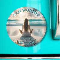 Positive Affirmation | I am Worthy of Love Magnet