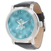 Blue ocean custom business logo white  watch