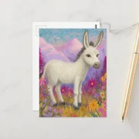 An Adorable Donkey Postcard