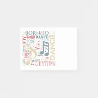 Born to Dance Blue/Red/Gold ID277 Post-it Notes