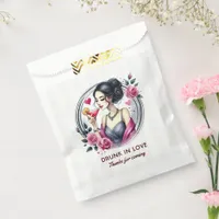 Drunk in Love Romantic Cocktail Bachelorette Favor Bag
