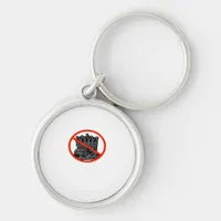 No Kings In The USA America Say No King Classic Re Keychain