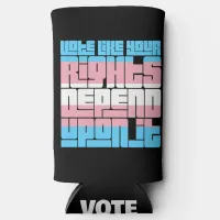 Vote for Trans Rights Seltzer Can Cooler