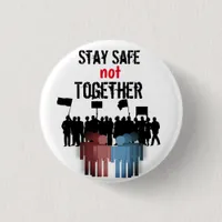 Covid -19 Keep Safe Together Pandemic Graphics Button