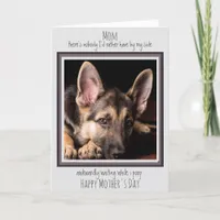 Dog Mom Funny Happy Mother's Day Cute Dog Poop Card