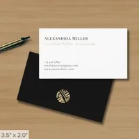 Modern Minimalist Accountant CPA Business Card