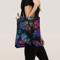 Delicate leaf ornaments tote bag