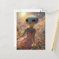 Adorable Little Alien Postcard