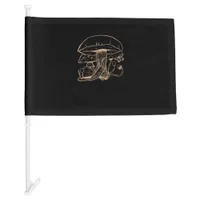 Cottagecore Aesthetic Goblincore Mushroom Snail Car Flag