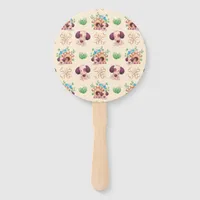 Adorable Dog Pattern  Hand Fan