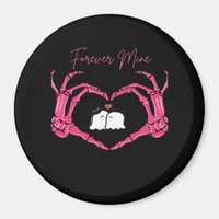 Mine Valentines Day Classic Skeleton Hands Hearts  Magnet