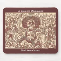 Skull from Oaxaca, La Calavera Oaxaqueña Mouse Pad