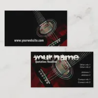 GUITAR "Redtrax" Business card V2.0