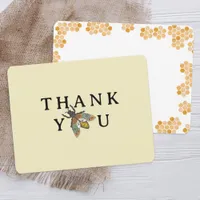 Honey Bee Simple Baby Shower Thank You Card | Mini