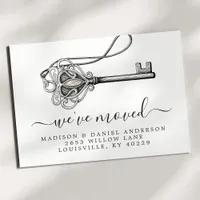 Vintage Antique Old Key New Home Moving Announcement Postcard