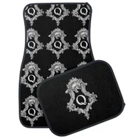 Q Monogram Initial Set of Car Mats