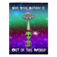 Hope your Birthday is Out of this World  Super Big Card