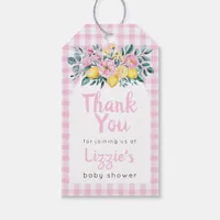 Sunshine Fun and Lemonade Baby Shower Thank You Gift Tags