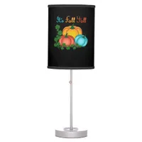 It’s Fall Y’all Pumpkins Retro Graphic Table Lamp
