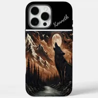 Wolf's Moonlight Serenade iPhone 16 Pro Max Case