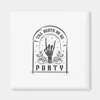 Till Death Do Us Party Retro Bachelorette Design Magnet
