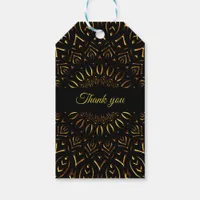 Traditional ethnic yet stylish gold like mandala gift tags