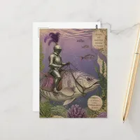 Ocean Knight Fantasy Postcard