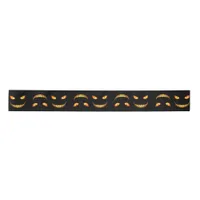 Scary Black Halloween Satin Ribbon