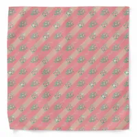 Vintage Rose Pattern - Bandana