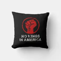 No Kings In America Since 1776 Resist 8647 US Flag Throw Pillow