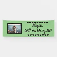 Will you Marry Me Custom Name and Photo Banner